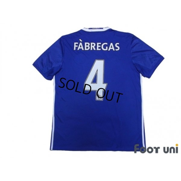 Photo2: Chelsea 2016-2017 Home Shirt #4 Cesc Fabregas