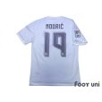 Photo2: Real Madrid 2015-2016 Home Shirt #19 Modric LFP Patch/Badge (2)