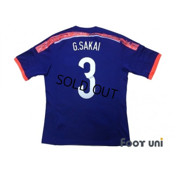 Photo2: Japan 2014 Home Shirt #3 G.Sakai w/tags