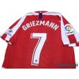 Photo4: Atletico Madrid 2019-2020 Home Authentic Shirts and shorts Set #7 Griezmann Marking year difference