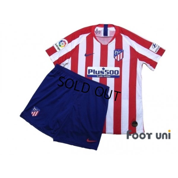 Photo1: Atletico Madrid 2019-2020 Home Authentic Shirts and shorts Set #7 Griezmann Marking year difference