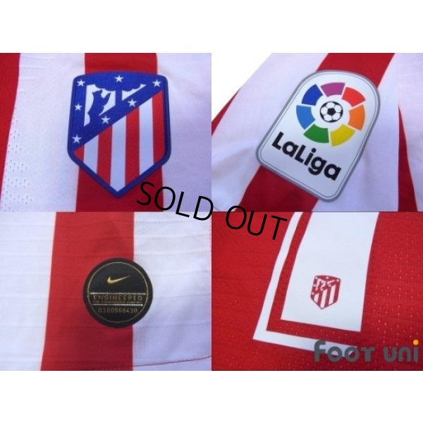Photo7: Atletico Madrid 2019-2020 Home Authentic Shirts and shorts Set #7 Griezmann Marking year difference