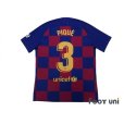 Photo2: FC Barcelona 2019-2020 Home Authentic Shirt #3 Pique (2)