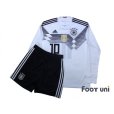 Photo1: Germany 2018 Home Long Sleeve Shirts and shorts Set #10 Ozil (1)