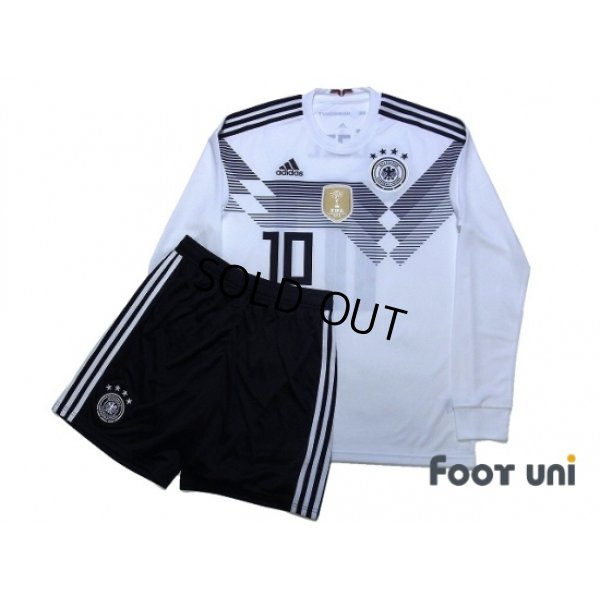 Photo1: Germany 2018 Home Long Sleeve Shirts and shorts Set #10 Ozil