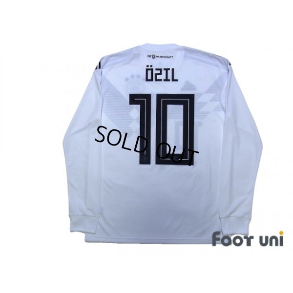 Photo2: Germany 2018 Home Long Sleeve Shirts and shorts Set #10 Ozil