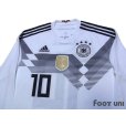 Photo3: Germany 2018 Home Long Sleeve Shirts and shorts Set #10 Ozil (3)