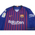 Photo3: FC Barcelona 2018-2019 Home Long Sleeve Shirt #10 Messi (3)