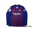 Photo1: FC Barcelona 2018-2019 Home Long Sleeve Shirt #10 Messi (1)