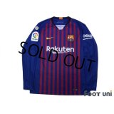 FC Barcelona 2018-2019 Home Long Sleeve Shirt #10 Messi