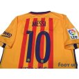 Photo4: FC Barcelona 2015-2016 Away Shirts and shorts Set #10 Messi LFP Patch/Badge