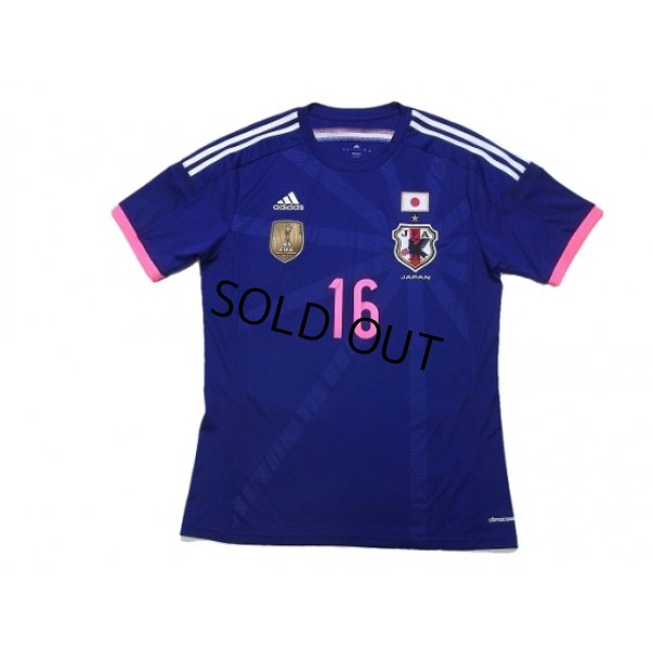 Photo1: Japan Women's Nadeshiko 2014-2015 Home Shirt #16 Iwabuchi FIFA World Champions 2011 Patch/Badge w/tags
