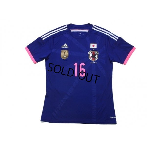 Photo1: Japan Women's Nadeshiko 2014-2015 Home Shirt #16 Iwabuchi FIFA World Champions 2011 Patch/Badge w/tags