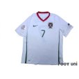 Photo1: Portugal Euro 2008 Away Shirt #7 Ronaldo UEFA Euro 2008 Patch/Badge w/tags (1)