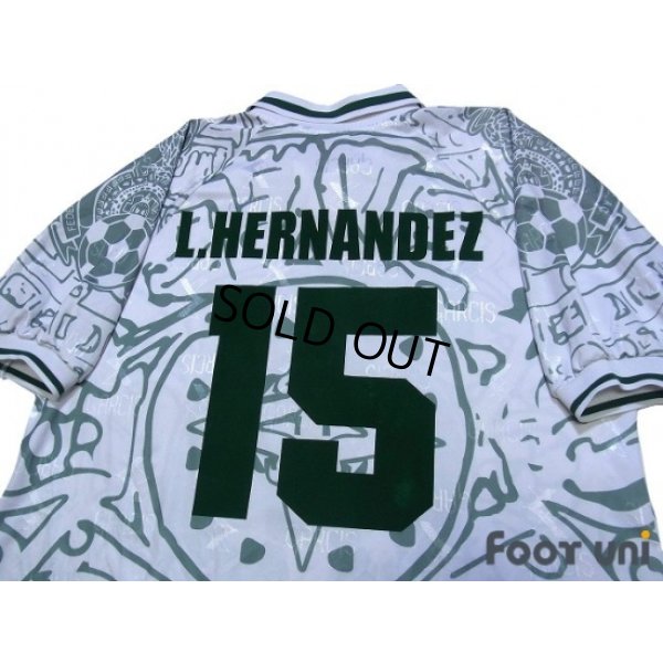Photo4: Mexico 1999 Away Shirt #15 L.Hernandez
