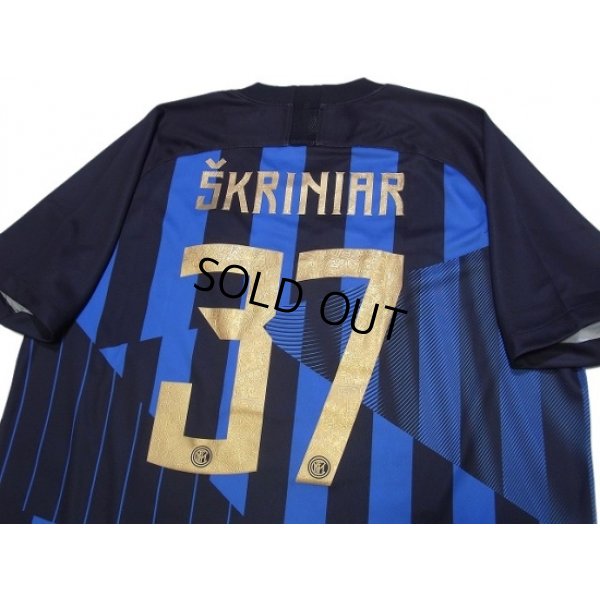 Photo4: Inter Milan 2018-2019 Home Shirt #37 Skriniar w/tags