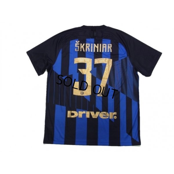 Photo2: Inter Milan 2018-2019 Home Shirt #37 Skriniar w/tags