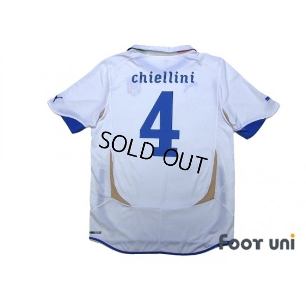 Photo2: Italy 2010 Away Shirt #4 Chiellini