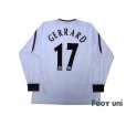 Photo2: Liverpool 2003-2005 Away Long Sleeve Shirt #17 Gerrard (2)