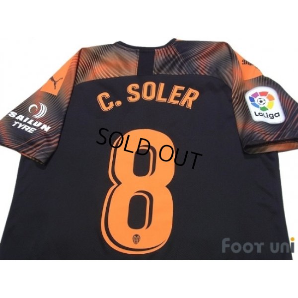 Photo4: Valencia 2019-2020 Away Shirt #8 Carlos Soler La Liga Patch/Badge