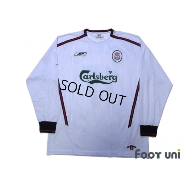 Photo1: Liverpool 2003-2005 Away Long Sleeve Shirt #17 Gerrard