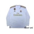 Photo1: Real Madrid 2019-2020 Home Long Sleeve Shirt w/tags (1)