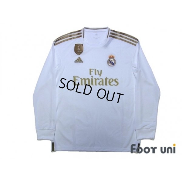 Photo1: Real Madrid 2019-2020 Home Long Sleeve Shirt w/tags