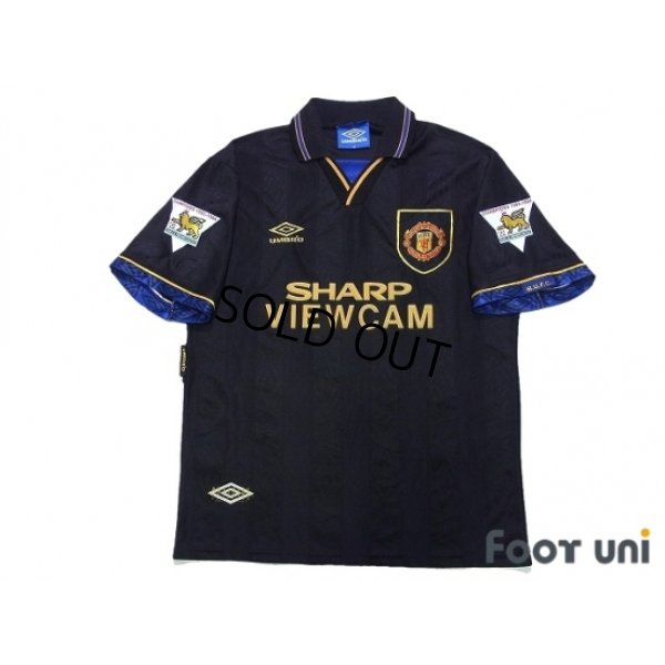 Photo1: Manchester United 1993-1995 Away Shirt #7 Cantona The F.A. Premier League Patch/Badge