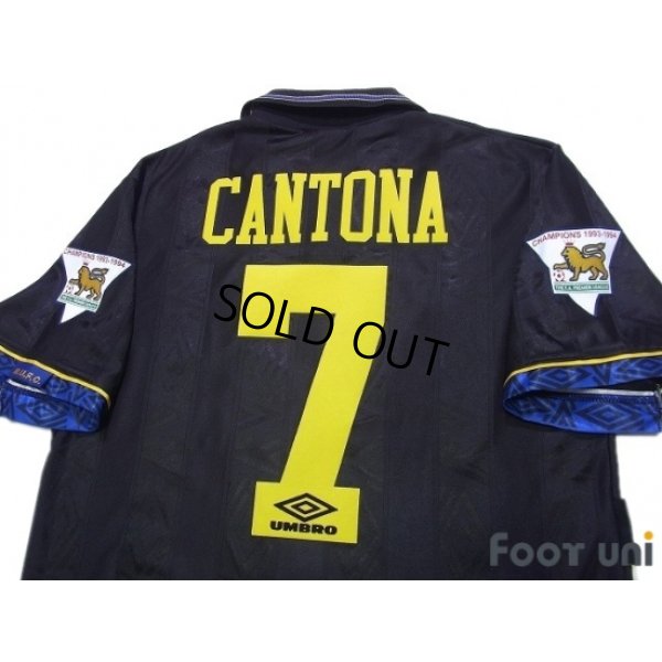 Photo4: Manchester United 1993-1995 Away Shirt #7 Cantona The F.A. Premier League Patch/Badge