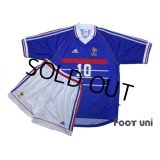 France 1998 Home Shirts and Shorts Set #10 Zidane