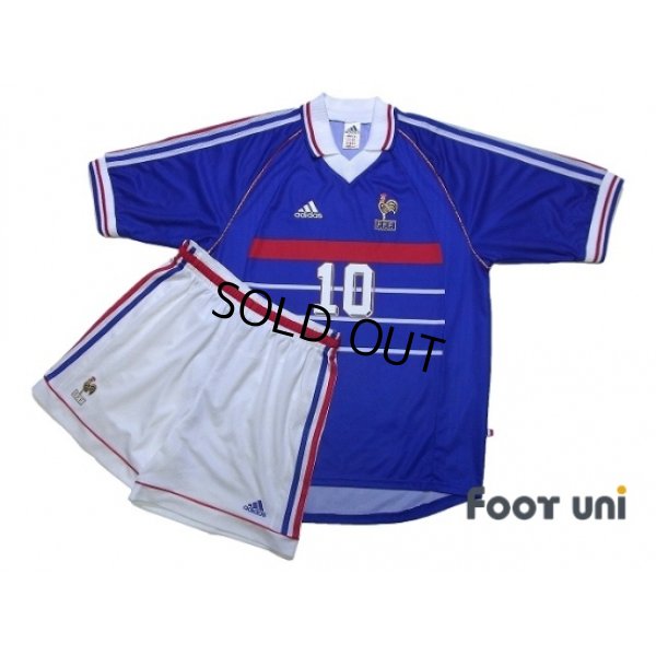 Photo1: France 1998 Home Shirts and Shorts Set #10 Zidane