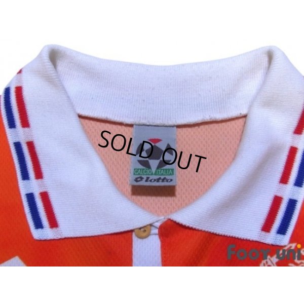 Photo5: Netherlands 1996 Home Shirt #10 Bergkamp UEFA Euro 1996 Patch/Badge UEFA Fair Play Patch/Badge