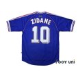 Photo2: France 1998 Home Shirts and Shorts Set #10 Zidane (2)
