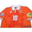 Photo3: Netherlands 1996 Home Shirt #10 Bergkamp UEFA Euro 1996 Patch/Badge UEFA Fair Play Patch/Badge