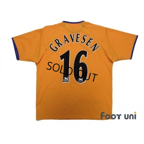 Photo2: Everton 2003-2004 Away Shirt #16 Gravesen w/tags