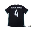 Photo2: Real Madrid 2017-2018 Away Shirt #4 Sergio Ramos (2)