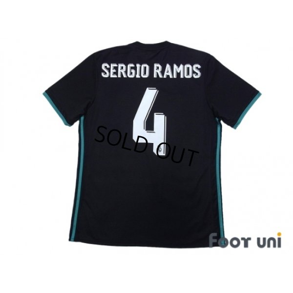 Photo2: Real Madrid 2017-2018 Away Shirt #4 Sergio Ramos