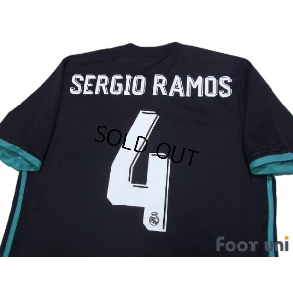 Photo4: Real Madrid 2017-2018 Away Shirt #4 Sergio Ramos