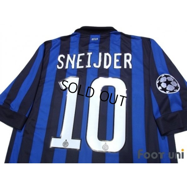 Photo4: Inter Milan 2011-2012 Home Shirt #10 Sneijder Champions League Patch/Badge