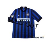 Inter Milan 2011-2012 Home Shirt #10 Sneijder Champions League Patch/Badge