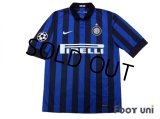 Inter Milan 2011-2012 Home Shirt #10 Sneijder Champions League Patch/Badge