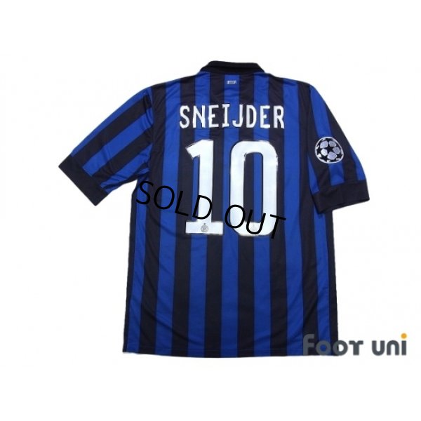 Photo2: Inter Milan 2011-2012 Home Shirt #10 Sneijder Champions League Patch/Badge