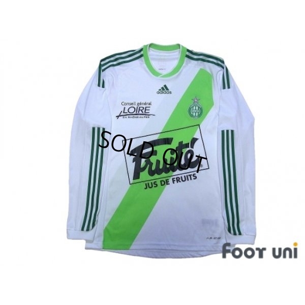 Photo1: Saint Etienne 2009-2010 Away Authentic Long Sleeve Shirt