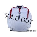 England Euro 2004 Home Long Sleeve Shirt #7 Beckham