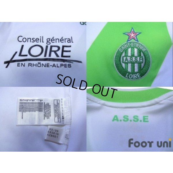 Photo5: Saint Etienne 2009-2010 Away Authentic Long Sleeve Shirt