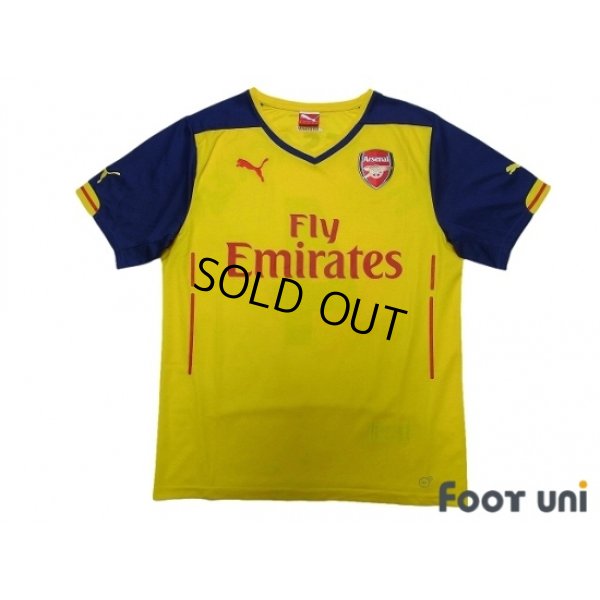 Photo1: Arsenal 2014-2015 Away Shirt #4 Mertesacker