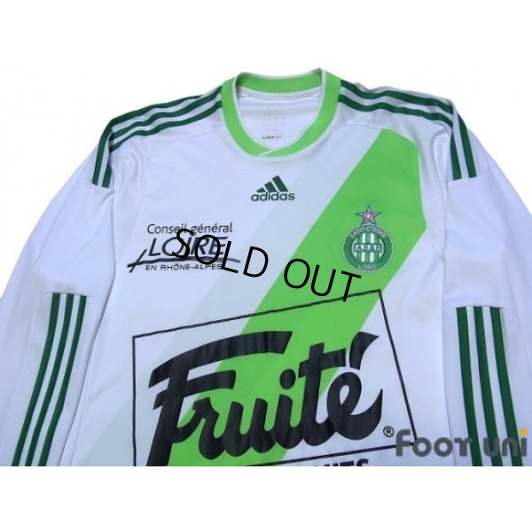 Photo3: Saint Etienne 2009-2010 Away Authentic Long Sleeve Shirt