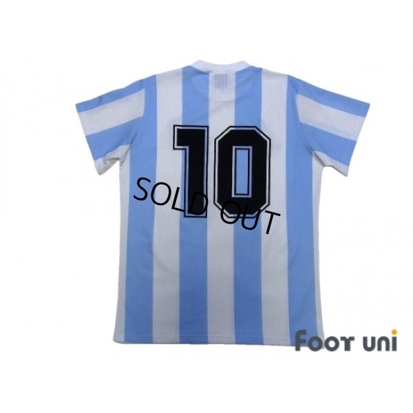 Photo2: Argentina 1986 Home Reprint Shirt #10