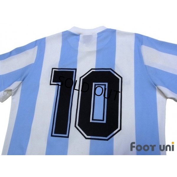 Photo4: Argentina 1986 Home Reprint Shirt #10