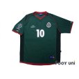 Photo1: Mexico 2002 Home Shirt #10 Blanco 2002 FIFA World Cup Korea Japan Patch/Badge (1)